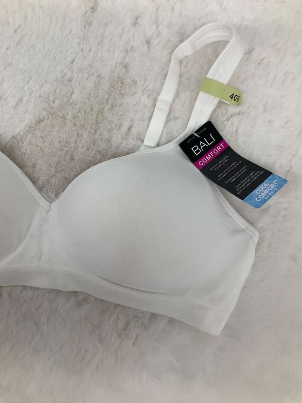 BALI 40B Comfort Revolution Wirefree All Around Support Bra White DF3463 - Picture 3 of 6